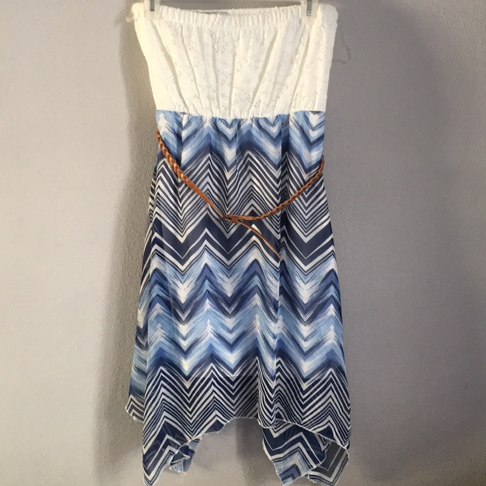 Strapless Dress with Belt